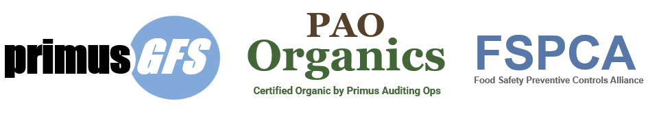 Primus GFS | FSPCA | PAO Organics